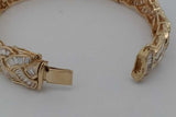 8.4cttw Diamond Bracelet In 14k Yellow Gold 34.6 Grams Eb1026wrxzsa