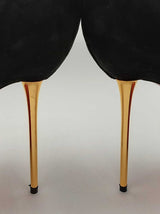 Christian Louboutin Royal Big Dorcet Black Suede Pumps Size Eu 36 Fw1224lxzdu