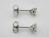 0.60 Ctw Diamonds 14k White Gold 0.7g Stud Earrings Do0225pxzde