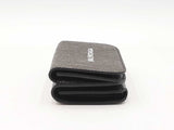 Balenciaga Cash Mini Wallet In Dark Gray Crinkled Calfskin Fw0926lzxdu