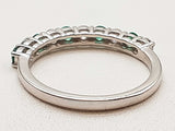 Lab Grown Diamonds Emeralds 0.925 Silver 1.9g Ring Size 7 Do0525pcde