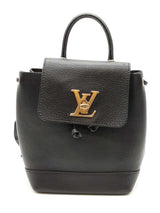 Louis Vuitton Lockme Black Leather Backpack Eb0126irxde