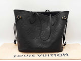 Louis Vuitton Neverfull Mm In Black Monogram Empreinte Leather Fw0726crxdu
