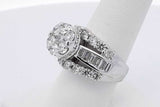 2.26cttw Diamond Ring In 14k White Gold 13 Grams Size 7.5 Eb0526lrxzsa