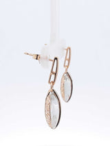 Diamond, Quartz, & 14k Yellow Gold Drop Earrings 4.4 Grams Fw05260olrdu