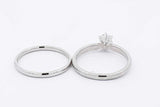 0.40ctw Diamond Ring & Band In Platinum 8 Grams Size 8.25 Eb1225exzsa