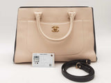 Chanel Neo Executive Tote White Handbag Aa0325pxzsa