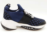 Roger Vivier Running Strass Buckle Stretch Blue Sneakers Size Eu37.5 Do0525oxzde