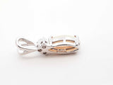 Diamond & Opal Art Deco Style Pendant In 14k White Gold 1.7 Grams Fw0426lxzdu
