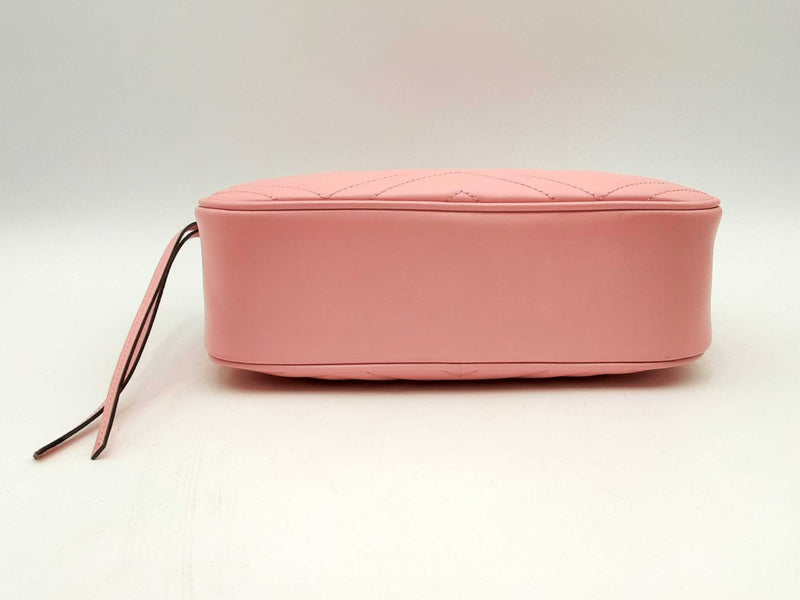 Gucci Marmont Shoulder Bag In Pink Matelassé Leather Fw0125worsa