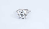 18k White Gold 8.11ctw Lab Grown Diamond Ring Size 6.75 Eb0524wcrxdu