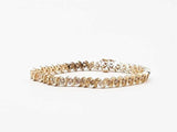 5.70ctw Diamonds 14k Yellow Gold 15.2 Grams Bracelet 7 Inch Sd0625orzxsa