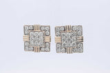 2.1ctw Diamond Stud Screwback Earrings In 14k Yellow Gold 5.7 Grams Aa0425rrxsa