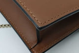 Christian Louboutin Loubi54 Brown Leather Crossbody Clutch Eb1026wrxsa