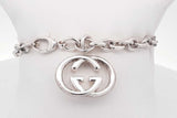 Gucci 925 Sterling Silver Interlocking G Bracelet 20.1 Grams 7 Inch Eb0226lorsa