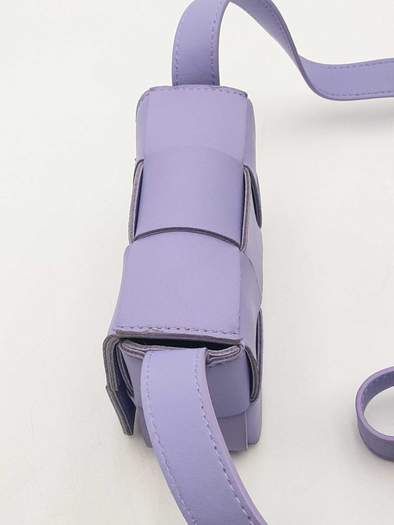 Bottega Veneta Wisteria Purple Intrecciato Mini Cassette Crossbody