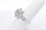 1.48ctw Diamond Ring In 10k White Gold 4.4 Grams Size 7 Eb1025oprdu