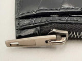 Balenciaga Crocodile-embossed Hourglass Zip Card Wallet Fw1224lrxsa