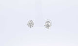 1.70 Cttw Diamond & 14k White Gold Stud Earrings Eb1223srxdu
