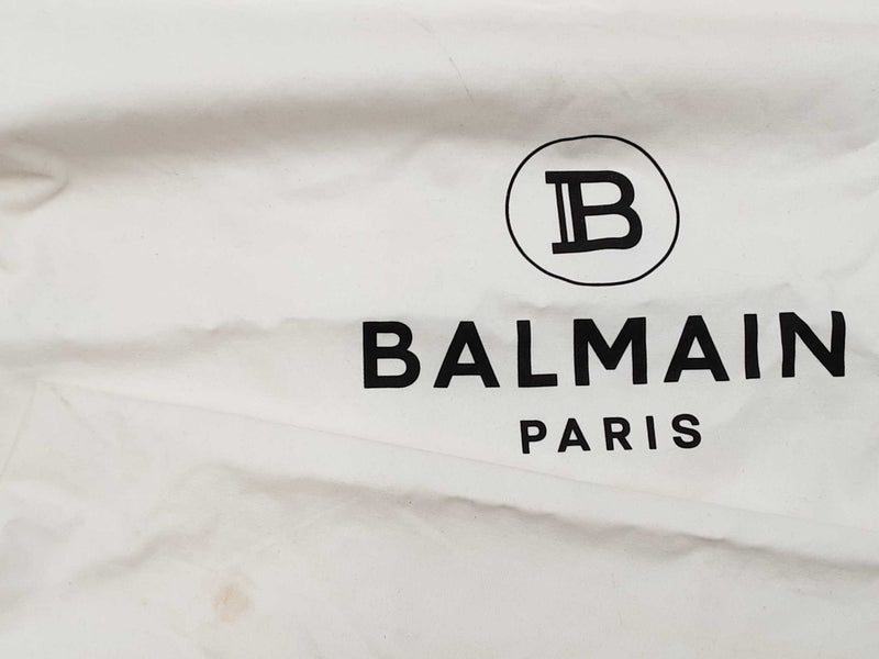 Balmain B-buzz Tote Bag In Canvas & Leather Fw0925pzxdu