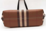 Burberry Check Tote Bag In Brown Eb0826wxzde