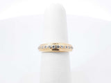 Diamond & 18k Yellow Gold Half-eternity Ring 4.8 Grams Size 5.75 Fw0726rxzdu