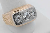 0.5cttw Diamond Ring In 18k Yellow Gold 14.5 Grams Size 9.75 Eb1026lwxzsa