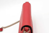 Gucci Red Leather Soho Flap Chain Crossbody Bag Eb0826wxzsa