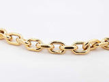 18k Yellow Gold Hollow Chain Link Bracelet 4.6 Grams 7 Inch Fw0225orxdu