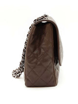 Chanel Quilted Caviar Chocolate Brown Leather Flap Shoulder Bag Eb1225rxrxde