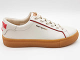 Tory Burch 75877 White Red Leather Gum Sole Court Shoes Size Us 7 Do0126pxde