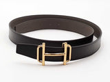 Hermes Reversible Black & Gray Belt / Buckle Size 42-44 Aa0726wrzsa
