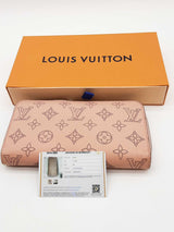 Louis Vuitton Pink Mahina Monogram Perforated Leather Zippy Wallet Eb0725wxzde