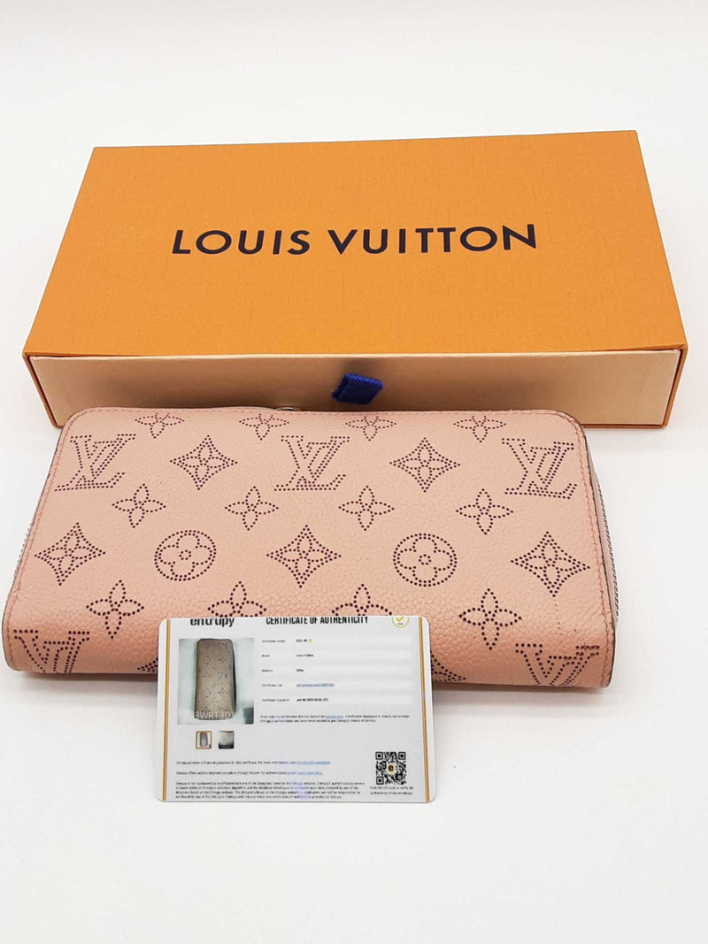 Louis Vuitton Pink Mahina Monogram Perforated Leather Zippy Wallet Eb0725wxzde