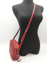Gucci 449413 Bree Red Microguccissima Leather Crossbody Bag Do0525oxzde