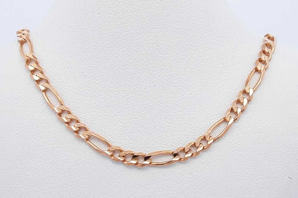 14k Yellow Gold Figaro Chain 9.6 Grams 24 Inch Eb0924osxsa