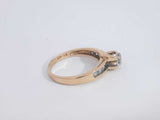 0.55 Cttw Diamond 10k Yellow Gold Ring 3.1 Grams Size 6.5 Aa0725lixsa