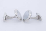 Alfred Dunhill Sterling Silver Mother Of Pearl Cuff Links 14 Grams Eb0726rxde