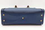 Gucci Navy Blue Leather Diana Bamboo Handle Tote Bag Eb0426lexzde