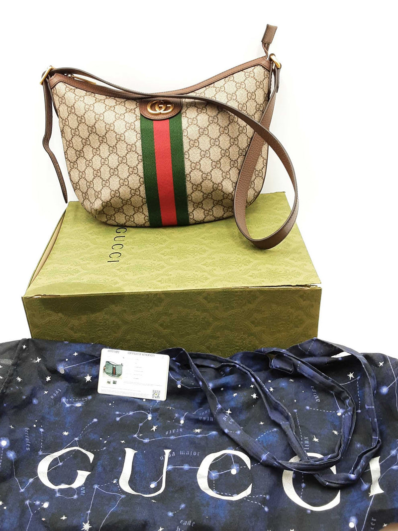 Gucci Ophidia Web Hobo Shoulder Bag Eb0924cxzdu