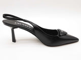 Prada Black Patent Leather Slingback Pump Heels Size Eu 35 Do0826lrxde