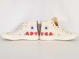Comme Des Garcons Play X Converse Chuck 70 162973c Sneakers Size 10 Sd1225pzde