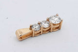 14k Yellow Gold Diamond Drop Pendant 1.8 Grams Eb0626cxzsa