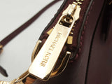 Michael Kors Ciara Large Saffiano Leather Burgundy Satchel Sd0425wzsa