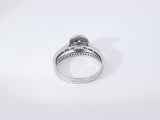 0.22 Cttw Diamond 14k White Gold Ring 4.6 Grams Size 11 Aa0925ocrsa