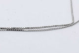 0.12cttw Diamond Pendant Necklace In 10k White Gold 3 Grams 18 Inch Eb0426lcxsa