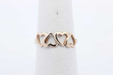 14k Yellow Gold Ring With Heart Design 1.4 Grams Size 6 Eb1024prsa