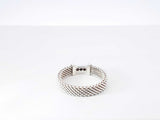 Tiffany & Co. Diamond & Silver Somerset Mesh Ring 2.1 Gram Size 4.75 Fw0826lrxdu
