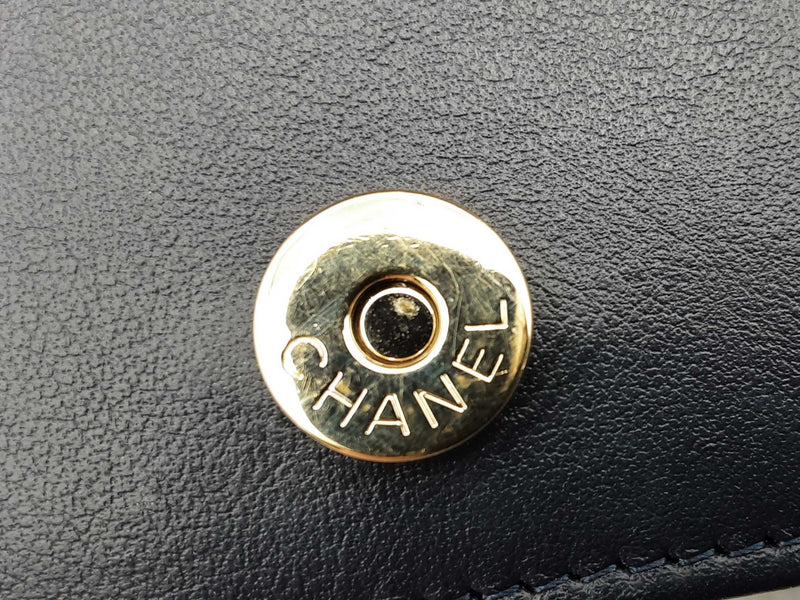 Chanel Boy Wallet On Chain Blue Handbag Aa0325lzxzsa