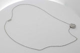 0.49cttw Diamond Pendant Necklace 14k White Gold 4.4 Grams 17 Inch Eb0926pxzsa